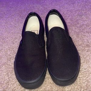 Black Slip-on Vans